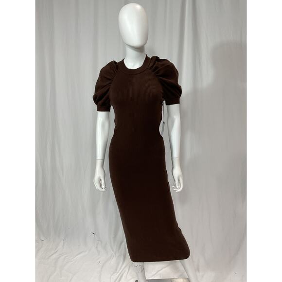 Lpa 'Clementine' Brown Cut Out Dress Size L - NWT - Picture 2 of 5